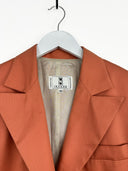 Completo giacca + gonna Valentino arancione corallo anni 80 (26v27) - 44