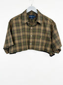 Completo gonna + camicia Ralph Lauren marrone a quadri (26v30) -  TG U