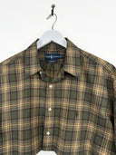 Completo gonna + camicia Ralph Lauren marrone a quadri (26v30) -  TG U