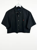 Camicia Ralph Lauren nera cropped - M