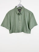 Camicia Tommy Hilfiger verde cropped - M/L