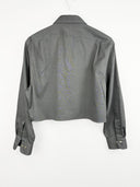 Camicia grigia Ralph Lauren cropped  - M