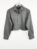 Camicia grigia Ralph Lauren cropped  - M