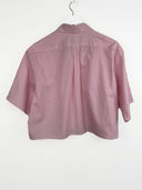 Camicia Ralph Lauren rosa a righe cropped - M