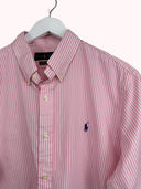 Camicia Ralph Lauren rosa a righe cropped - M