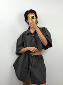 Completo gonna + camicia Ralph lauren nero a quadri (26v26) - TG U