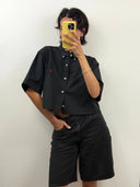 Camicia Ralph Lauren nera cropped - M