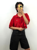 Polo Lacoste rossa cropped (26-160) - S