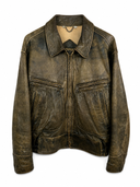 Giacca in pelle aviator Whitcomb marrone 90s (26-251) - L
