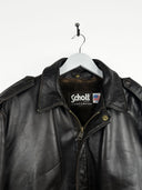 Giacca in pelle Schott marrone (25g291) - L