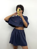 Completo polo + gonna Ralph Lauren blu (26-202) - TG U