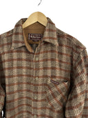 Camicia Marlboro arancio marrone a quadri anni 90 (26-308) - L