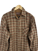 Camicia Marlboro arancio marrone a quadri anni 90 (26-308) - L