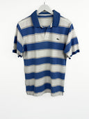 Polo Lacoste azzurra a righe (25p81) - M