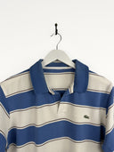 Polo Lacoste azzurra a righe (25p81) - M