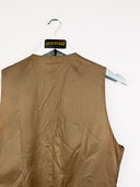 Gilet beige rosso 90s donna -  S