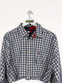 Camicia Tommy Hilfiger blu cropped donna - L