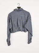 Camicia Tommy Hilfiger blu cropped donna - L