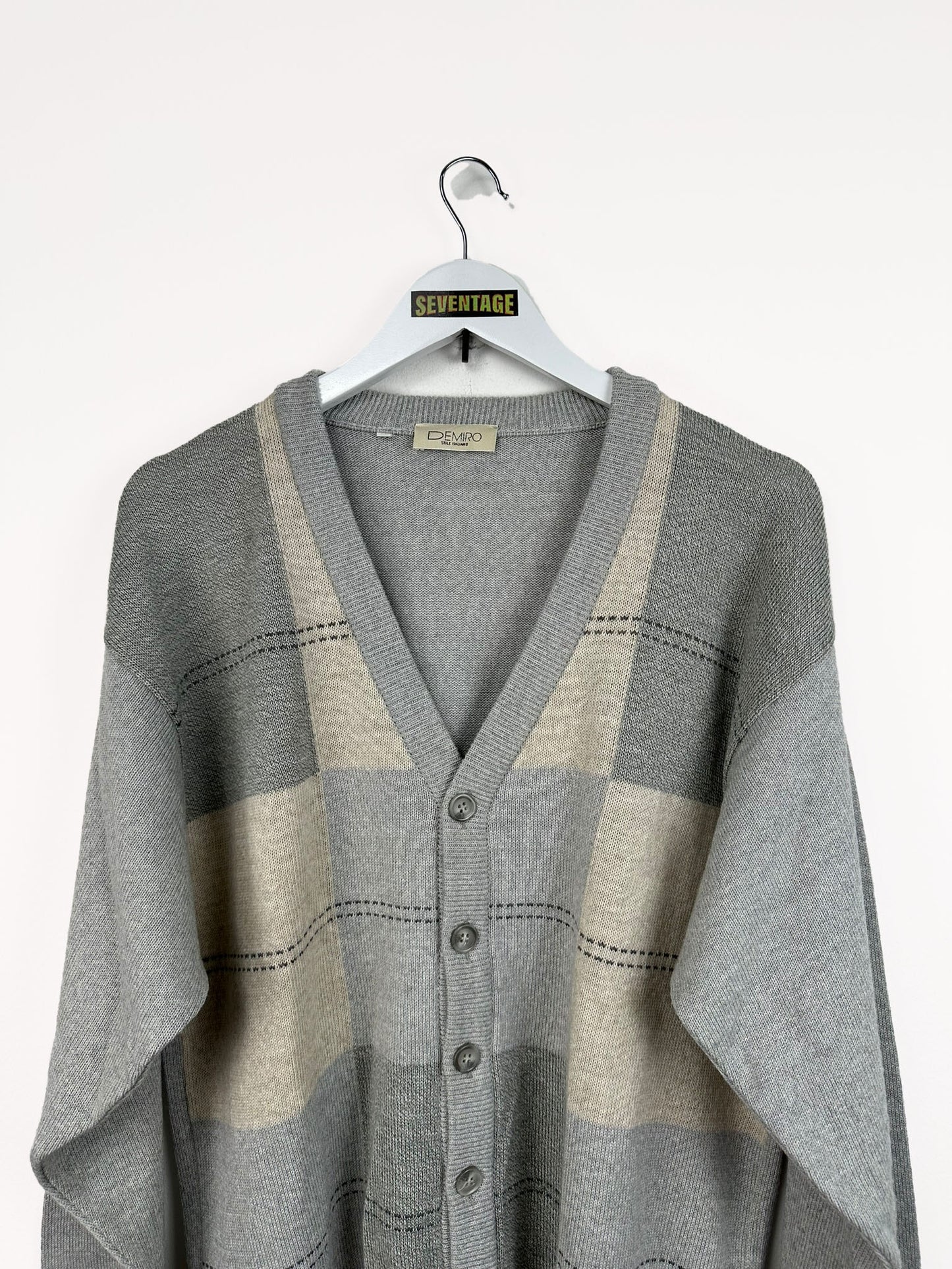 Cardigan grigio 90s - L