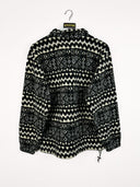 Maglione pile Invicta nero bianco - S