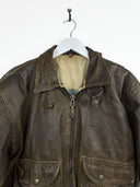 Giacca bomber in pelle Speedware Air Force USA (26g255) - M