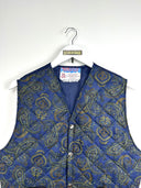 Gilet Husky blu fantasia - S