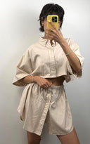 Completo gonna + camicia Ralph Lauren rosa (26v28) - TG U