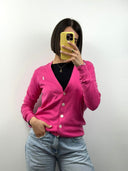 Maglione cardigan Ralph Lauren rosa donna (26m21) - M